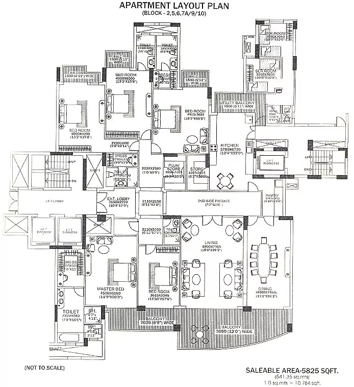 DLF Aralias Sector 42 Floor Plan